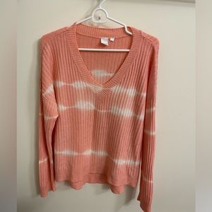 Pink knit sweater